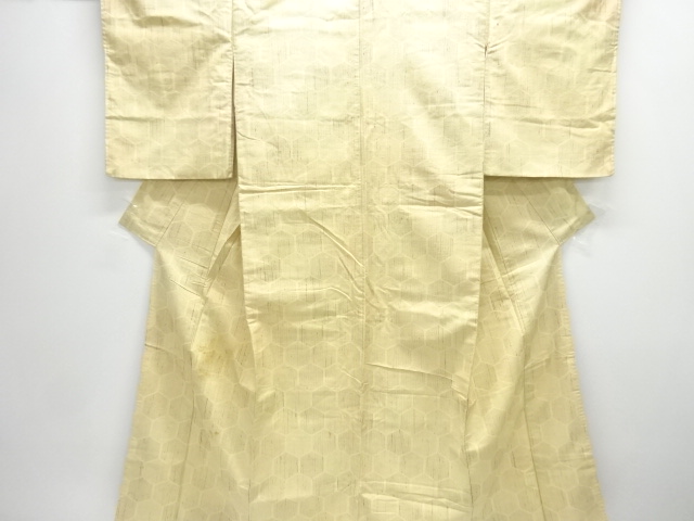 JAPANESE KIMONO / ANTIQUE KIMONO / SILK / HAND WOVEN / FUSHI TSUMUGI / KIKKO